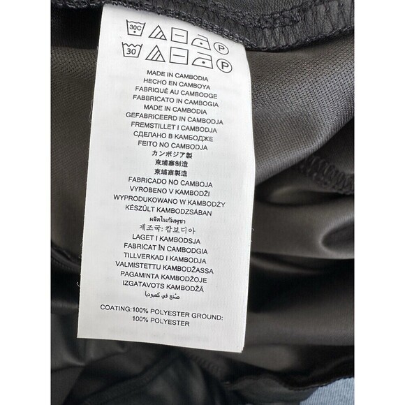 Michael Michael Kors Women's Plus Size Faux-Leather Skinny Ankle Pants Black 1X - Picture 9 of 9